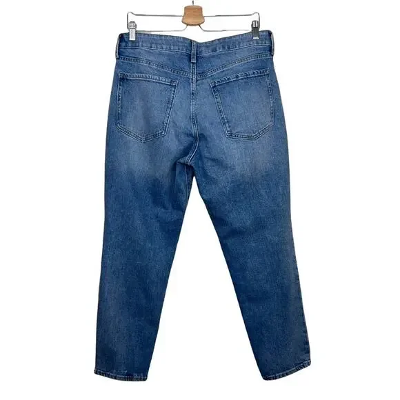 Old Navy O.G. High Rise Straight Button Fly Jeans Size 12 - Picture 8 of 11